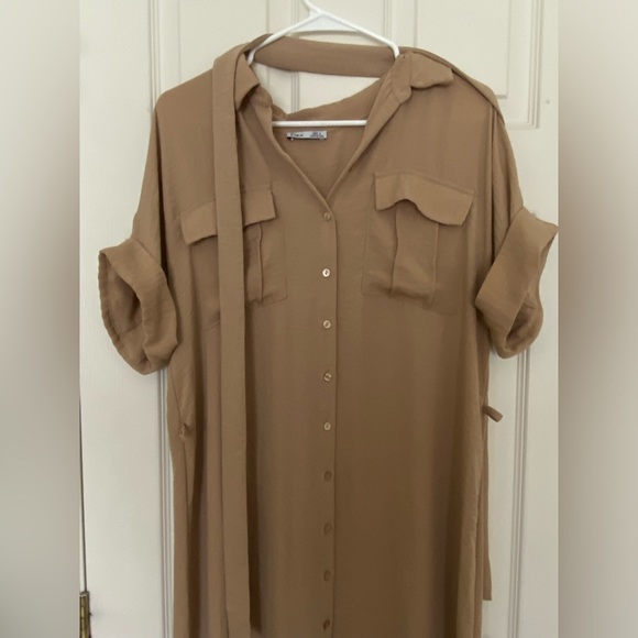 Tan Maxi Dress - Picture 2 of 4